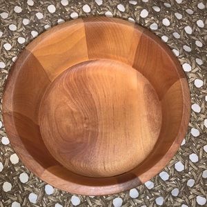 John McLeod Designs Birchwood salad/snack Bowl Vermont Bowl Co.vintage Wood.